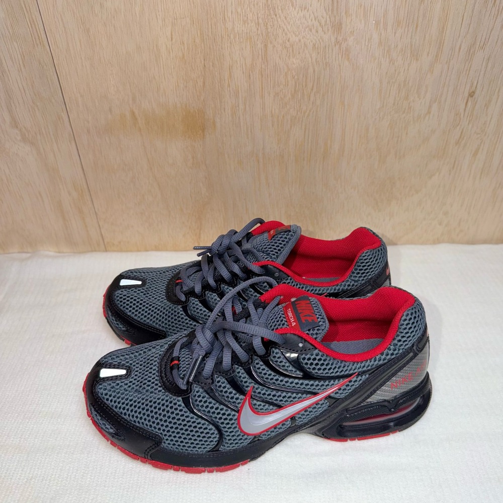 Nike Air Max Torch 4 Mens Running Shoes Dark Grey Red 343846-006 Size 9